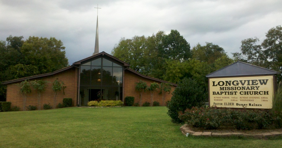 Longview MBC, Church Sign, September 2012, Elder Danny Raines name